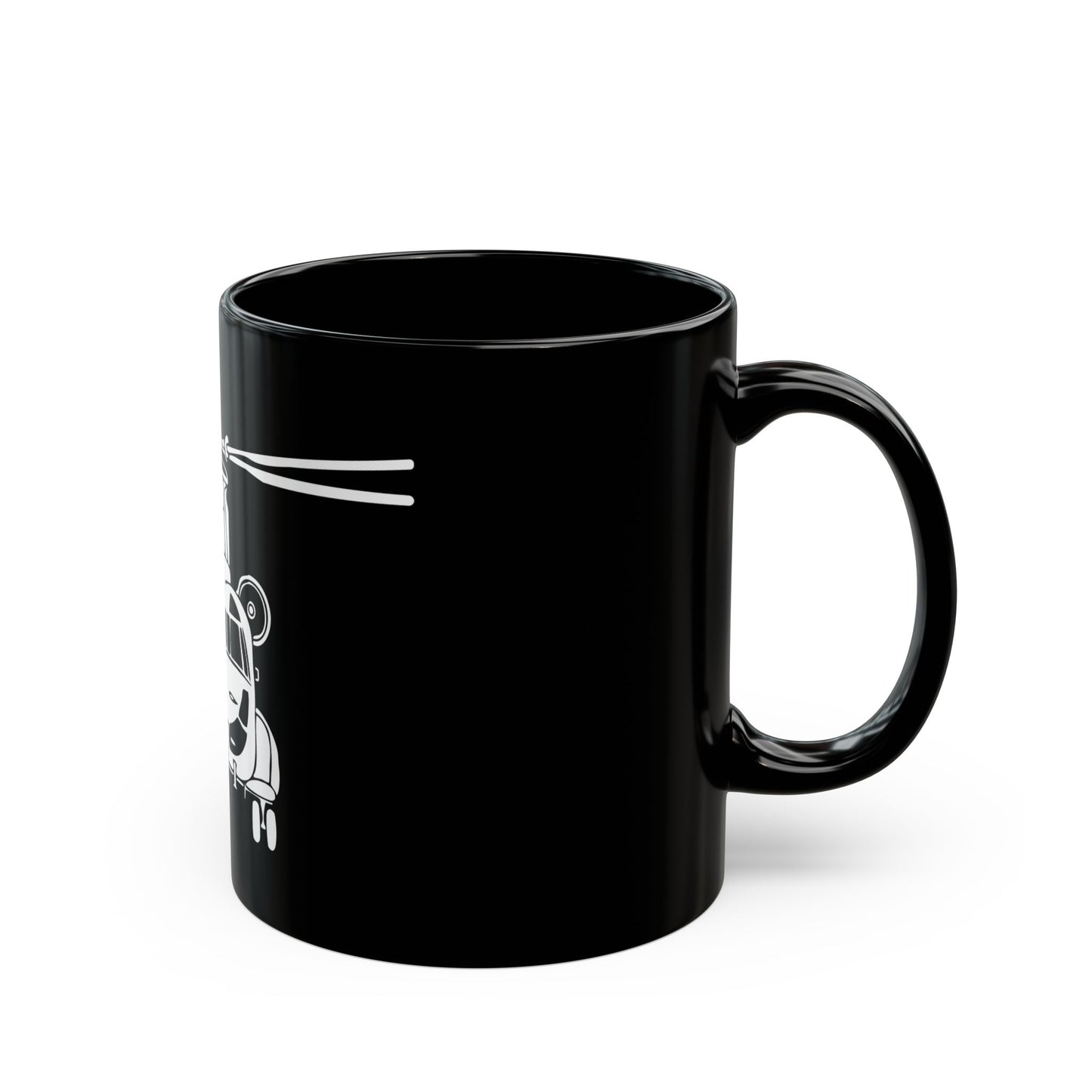 Chinook Aviation Black Coffee Mug