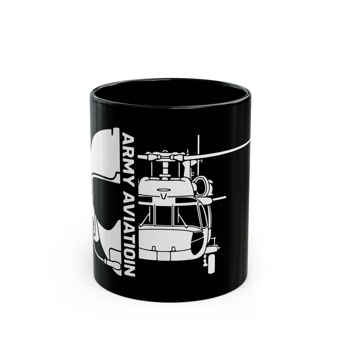 Blackhawk Aviation Black Coffee Mug