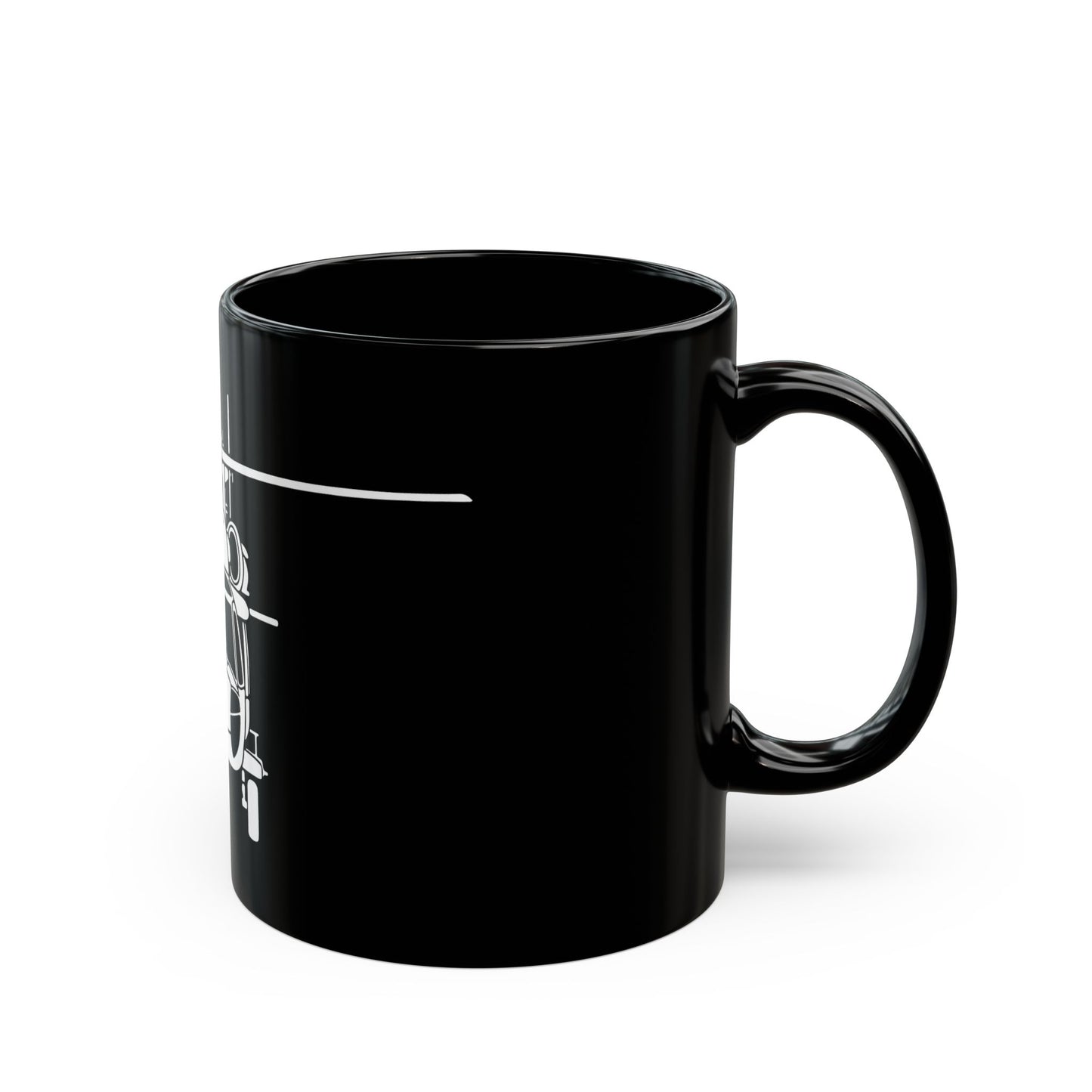 Blackhawk Aviation Black Coffee Mug