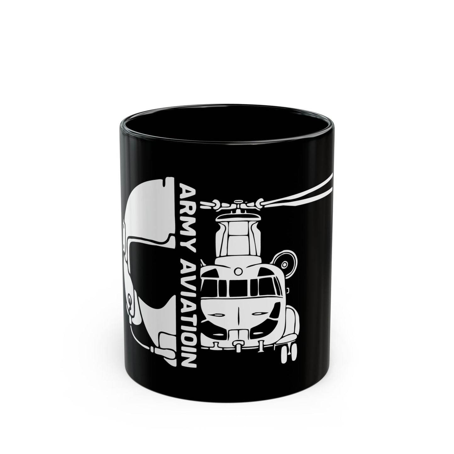 Chinook Aviation Black Coffee Mug