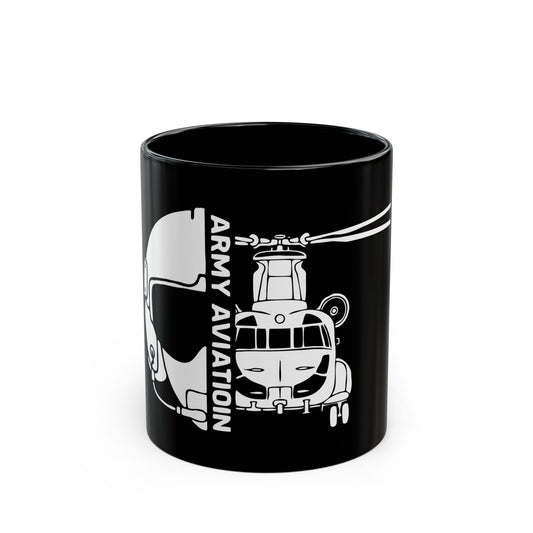 Chinook Aviation Black Coffee Mug